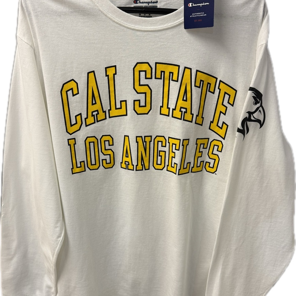 CHAMPION-CAL STATE LOS ANGELES-White Authentic Athleticwear long sleeve